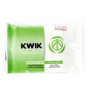 KWIK Care Antibacterial S. Wipes 15
