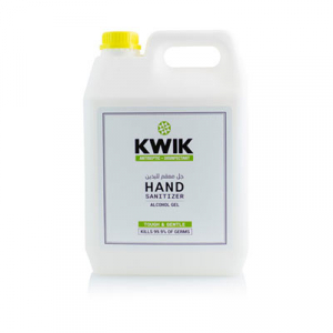 KWIK Hand Sanitizer Gel 5 Lit