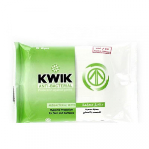 KWIK Care Antibacterial S. Wipes 15