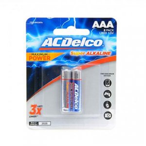 AC Delco Alkaline AAA-2 Batteries 2 PCS