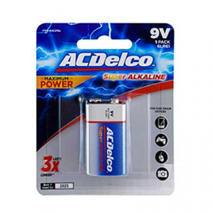 AC Delco Alkaline 9V-1 Batteries