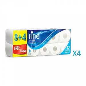 Fine Collection Toilet Roll (8 + 4 Rolls Free)