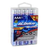 AC Delco Alkaline AAA-24 promo Batteries 16+8 PCS Free